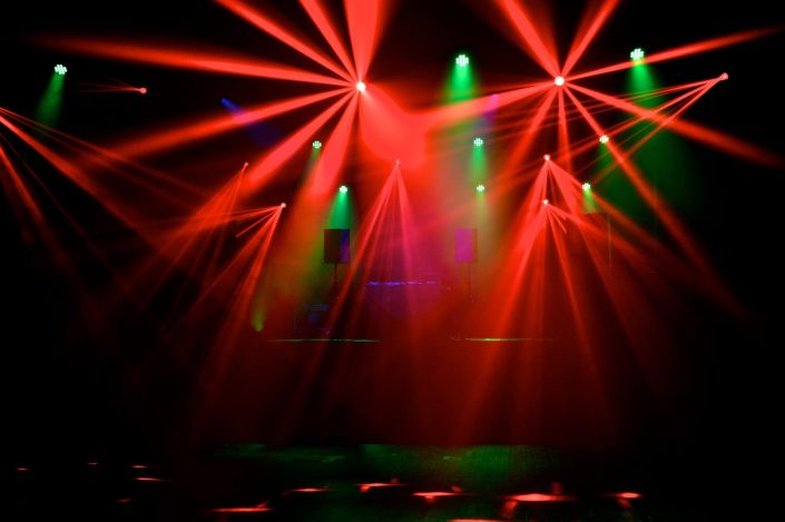 Harpenden hall rave lighting, lasers, dancefloor lighting