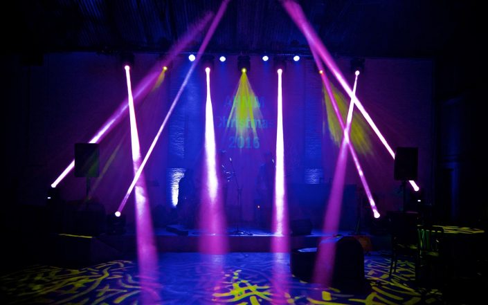 MC Motors castle gibson event lighting festoon canopy party