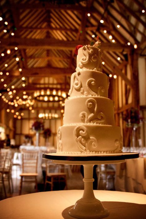 Micklefield Hall Great Barn wedding event lighting - festoon, fairylights, party lights
