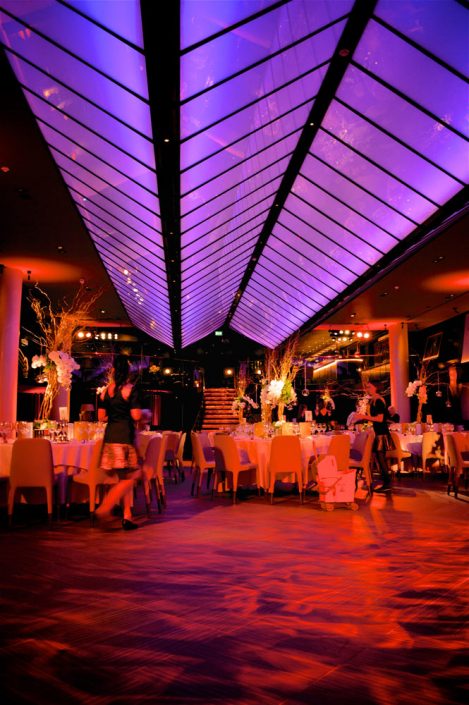 Quaglinos london wedding event party lighting design - uplighting and pinspotting