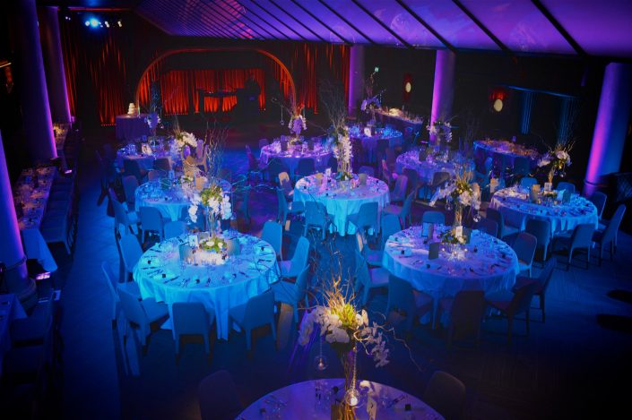 Quaglinos london wedding event party lighting design - uplighting and pinspotting
