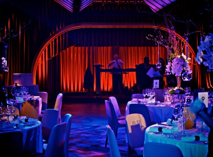 Quaglinos london wedding event party lighting design - uplighting and pinspotting