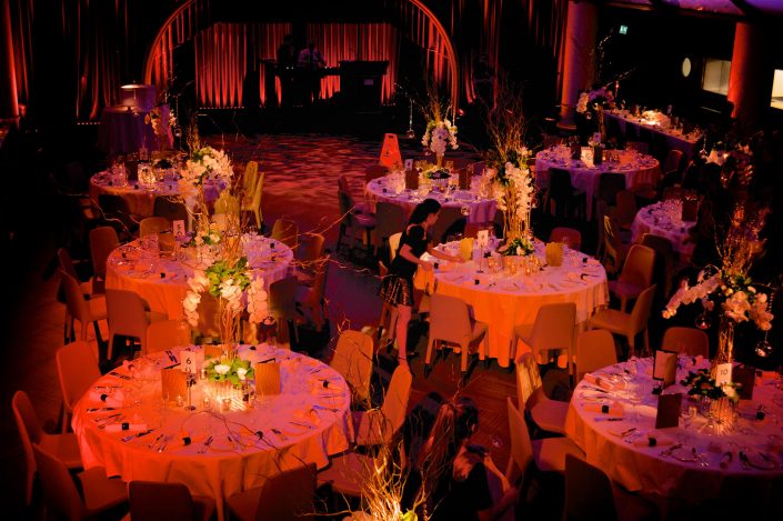 Quaglinos london wedding event party lighting design - uplighting and pinspotting