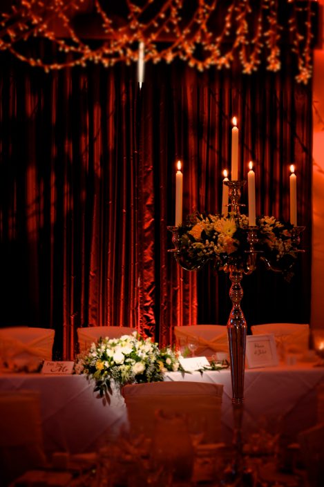 Alpheton Hall Barn wedding party lighting
