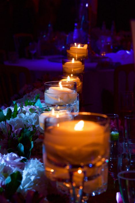 Northbrook house Indian Bride Wedding - Lighting design, backdrop, pinspotting, dance floor uplighting, festoon canopy, fairylights