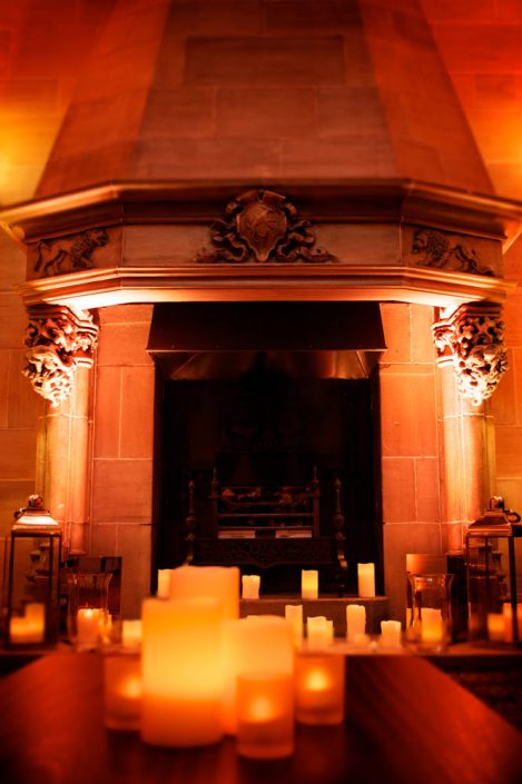 Northcote House Sunningdale Park wedding event lighting design - fairylight canopy, pinspotting, exterior-lighting, uplighting
