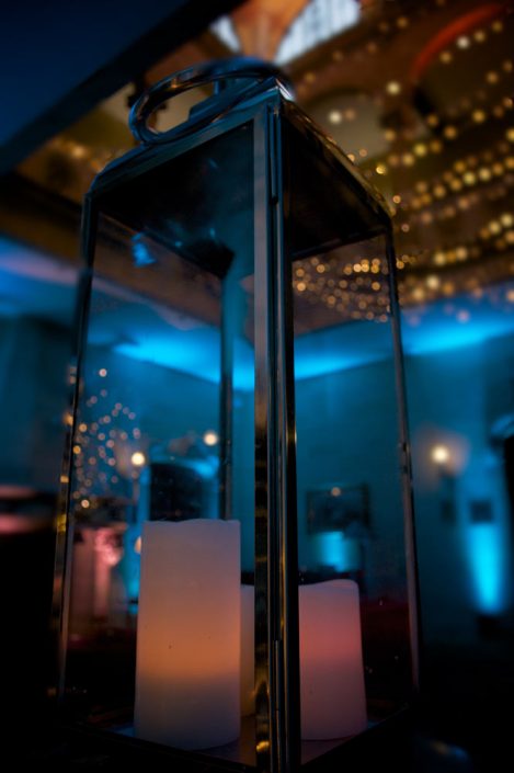 Northcote House Sunningdale Park wedding event lighting design - fairylight canopy, pinspotting, exterior-lighting, uplighting