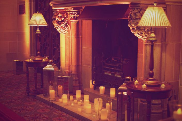 Northcote House Sunningdale Park wedding event lighting design - fairylight canopy, pinspotting, exterior-lighting, uplighting
