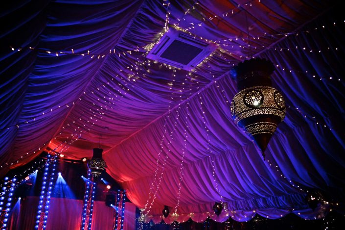 The Crazy Bear Stadhampton - wedding party event stage lighting - dancefloor show