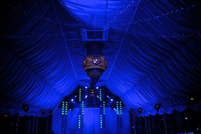 The Crazy Bear Stadhampton - wedding party event stage lighting - dancefloor show