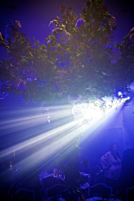 The Hilton Syon Park London - Indian Bride Wedding - Lighting design, backdrop, pinspotting, dance-floor uplighting
