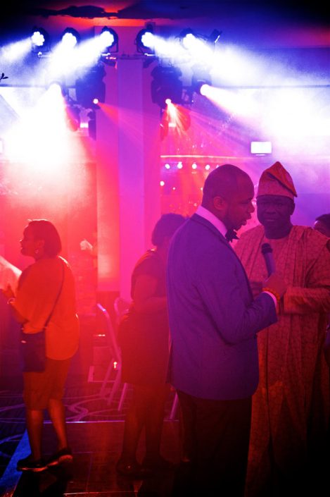 The Montcalm London - Nigerian Wedding Party Lighting Design - uplighting, dance-floor, candles