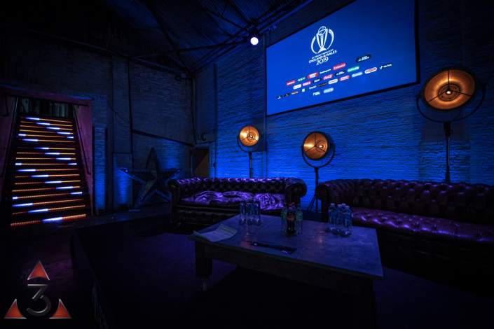 MC Motors Castle Gibson event corporate party lighting design
