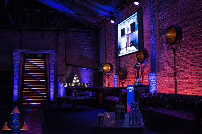MC Motors Castle Gibson event corporate party lighting design