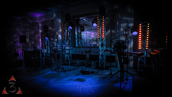 Four Seasons Hampshire wedding lighting ballroom party dinner design