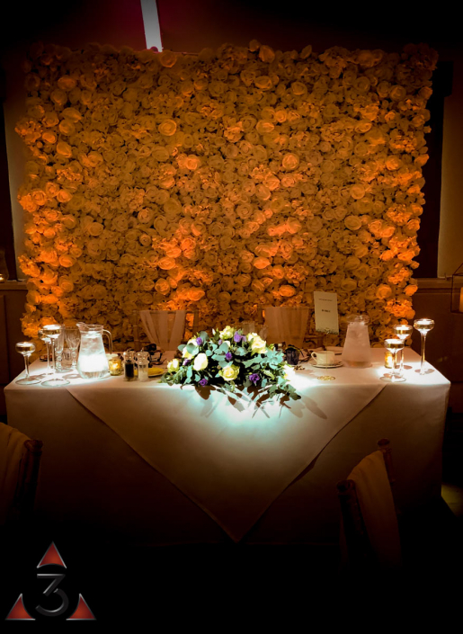 Stoke Place Hotel - wedding lighting ballroom party dinner design