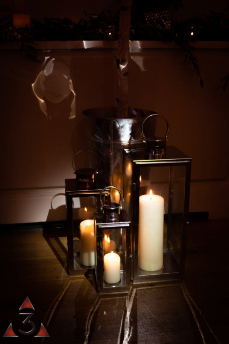 Stoke Place Hotel - wedding lighting ballroom party dinner design