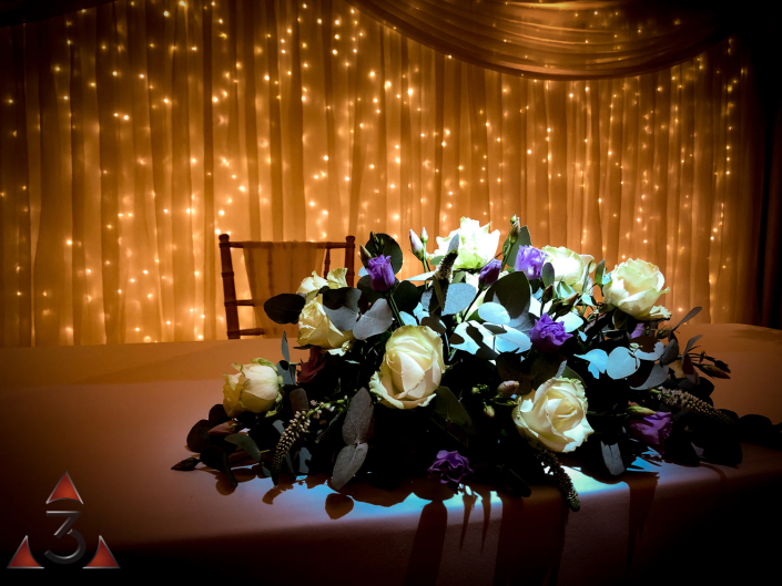 Stoke Place Hotel - wedding lighting ballroom party dinner design